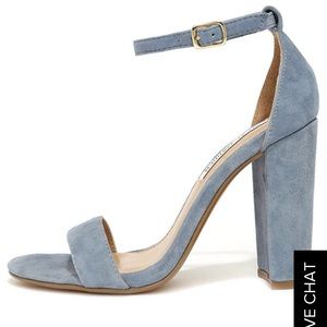 Steve Madden Carson Blue Strap Heels